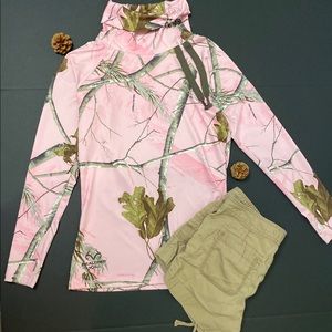 Realtree Pink Camo Long Sleeve Turtle Neck
